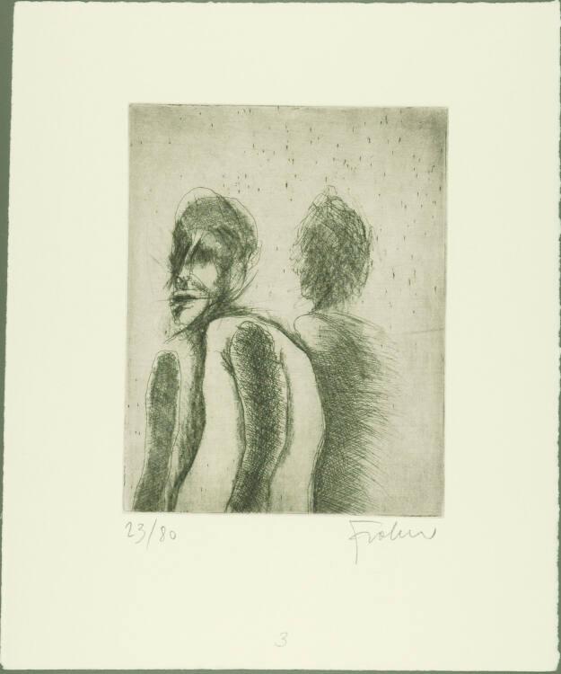 Adolf Frohner, Der Doppelgänger; Ich und Schatten, Inv. Nr.: DG1980/123/3