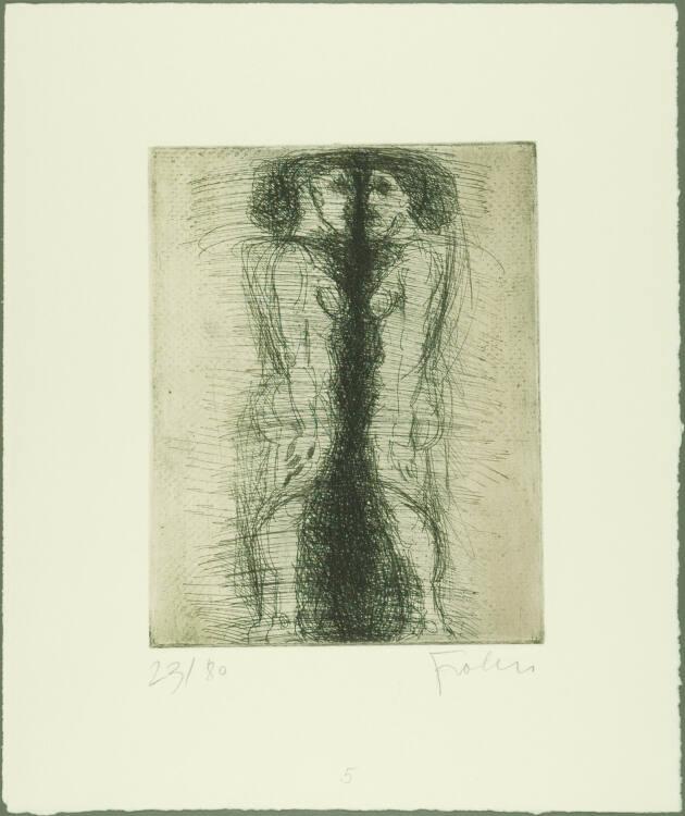 Adolf Frohner, Der Doppelgänger; Gegenüber, Inv. Nr.: DG1980/123/5