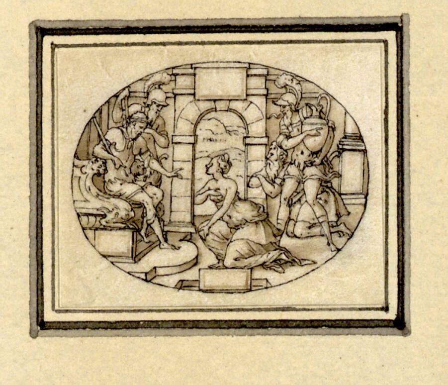 Étienne Delaune, Die Großmütigkeit (Enthaltsamkeit ) Scipios, Inv. Nr.: 11175