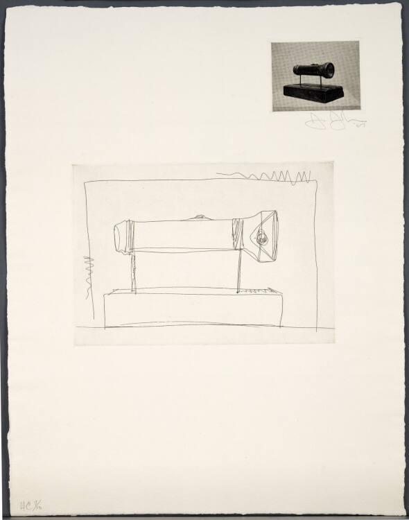 Jasper Johns , Aus der Mappe "1st-etchings-1st-Folio" (7-teilige Serie), Inv. Nr.: DG1983DL1/1