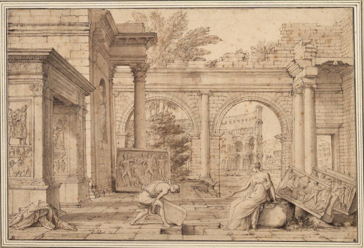 Jean Lemaire, Theseus findet die Waffen seines Vater unter Anweisung seiner Mutter Aithra, Inv.…
