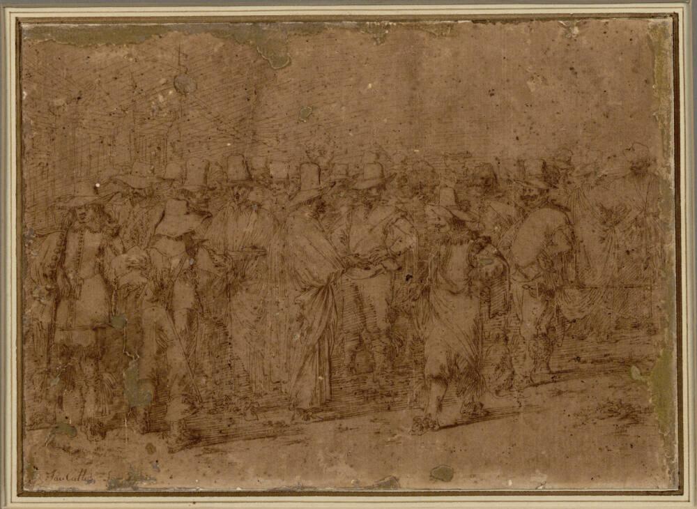 Johann Wilhelm Baur, Versammlung von Kavalieren, Inv. Nr.: 11216