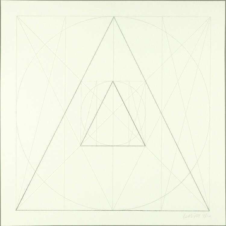 Sol Lewitt, Geometric figures; Komposition 15, Inv. Nr.: DG1988/8/15