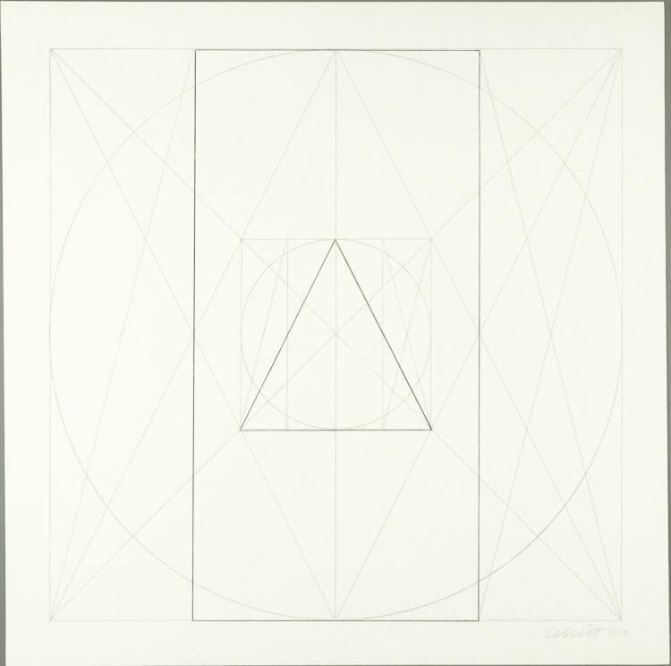 Sol Lewitt, Geometric figures; Komposition 21, Inv. Nr.: DG1988/8/21