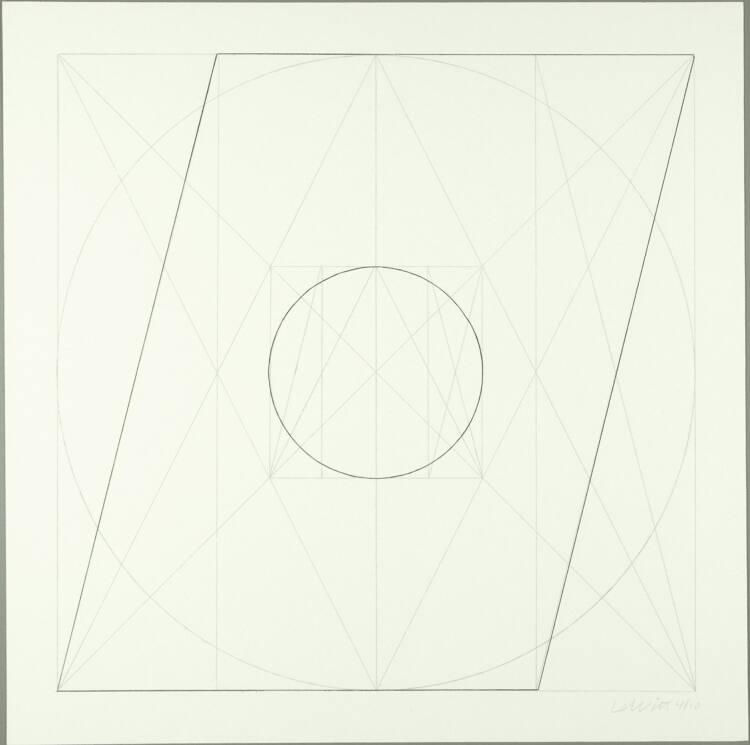 Sol Lewitt, Geometric figures; Komposition 31, Inv. Nr.: DG1988/8/31