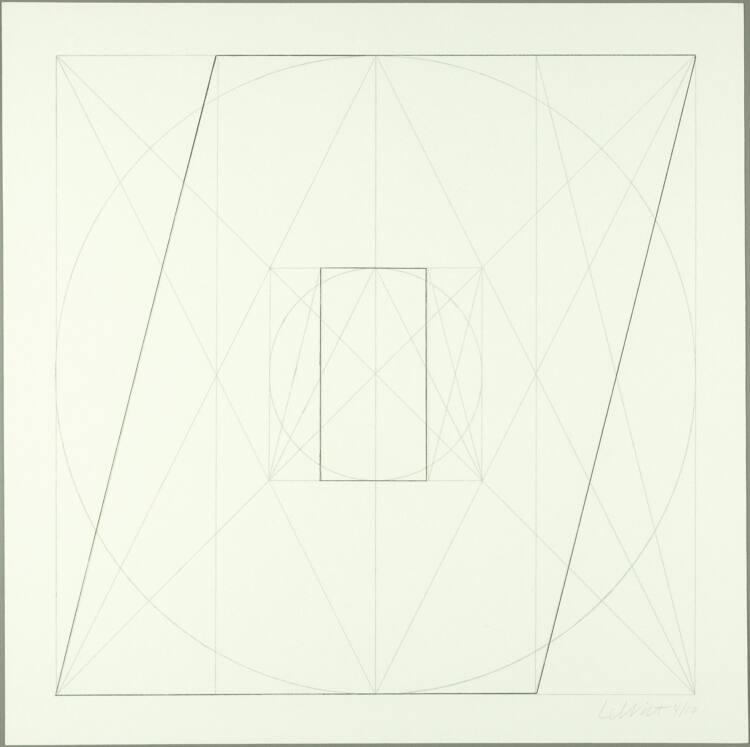 Sol Lewitt, Geometric figures; Komposition 34, Inv. Nr.: DG1988/8/34