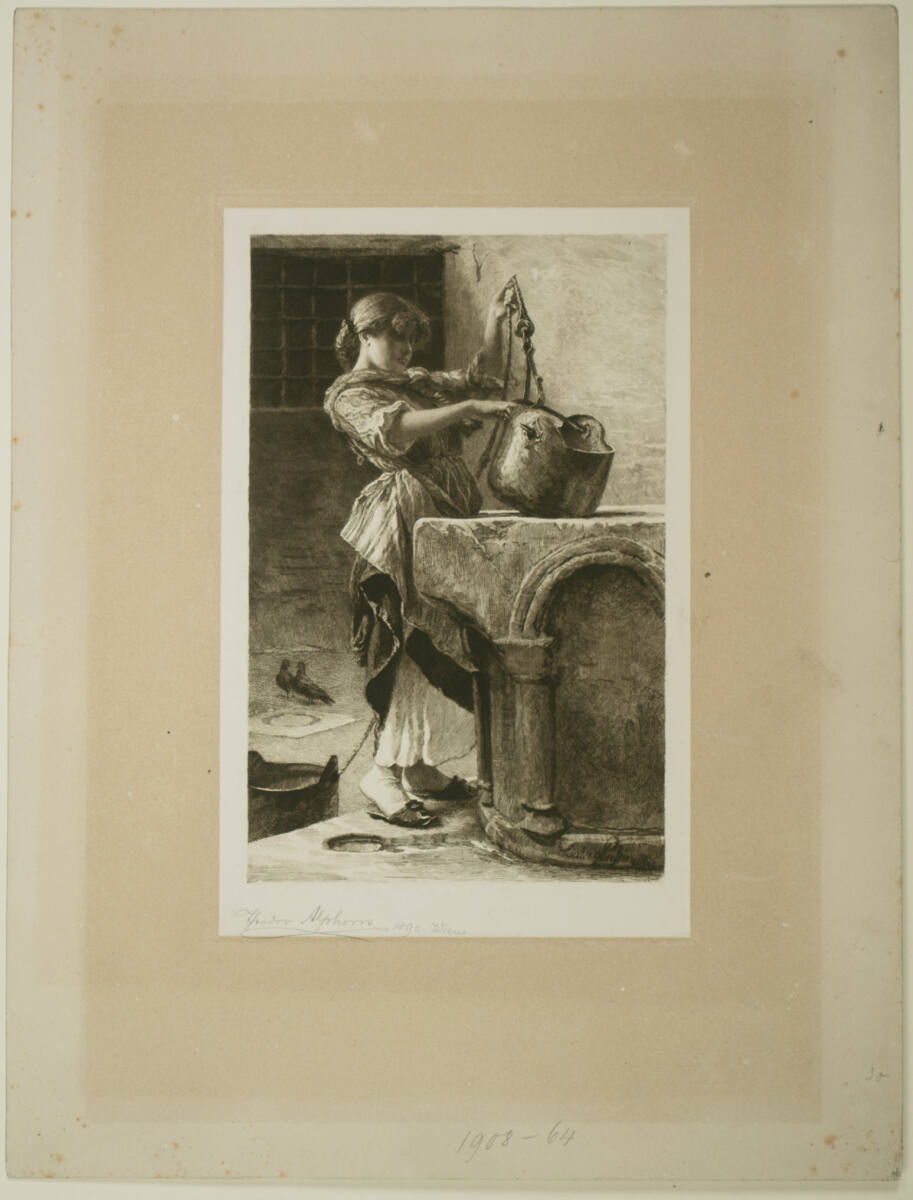 Mädchen am Brunnen, Theodor Alphons