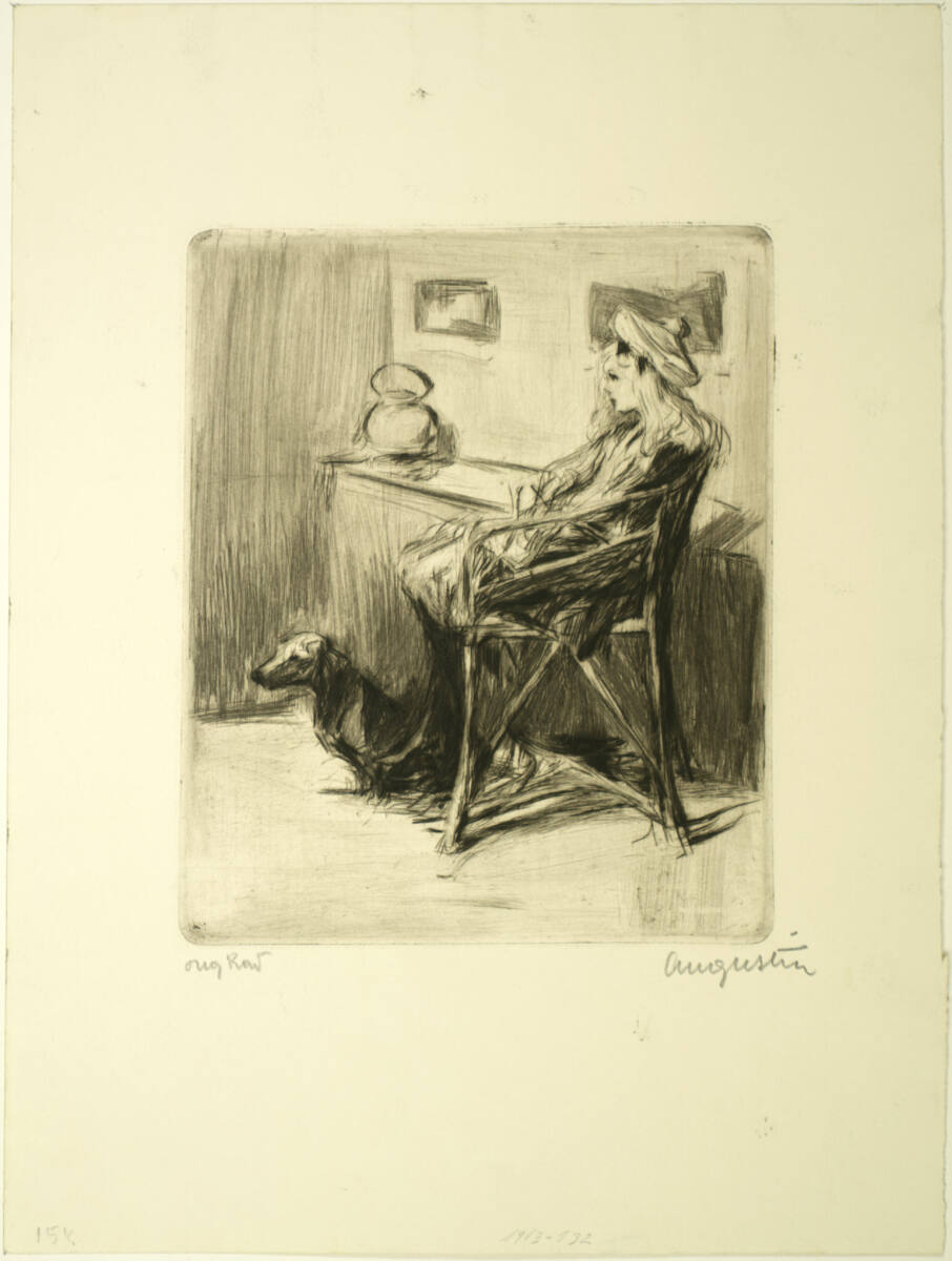 Kleines Mädchen mit Dackel, MariskaAugustin