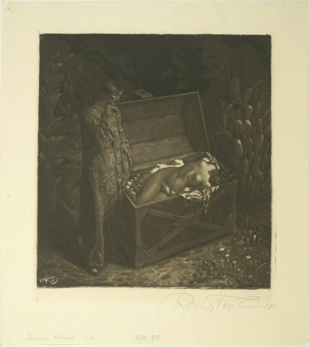 Richard Teschner, Rivalinnen, Inv. Nr.: DG1918/231