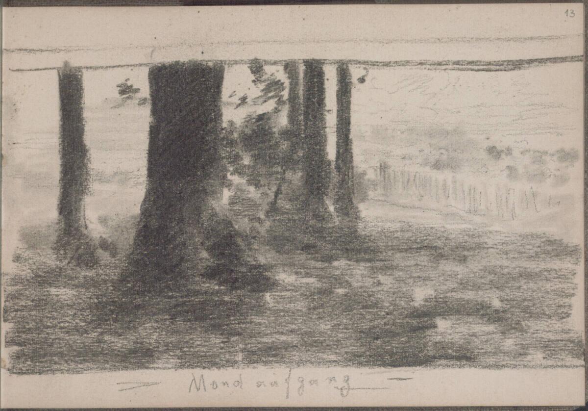 Ludwig Rösch, Mondaufgang, Inv. Nr.: 43457/13