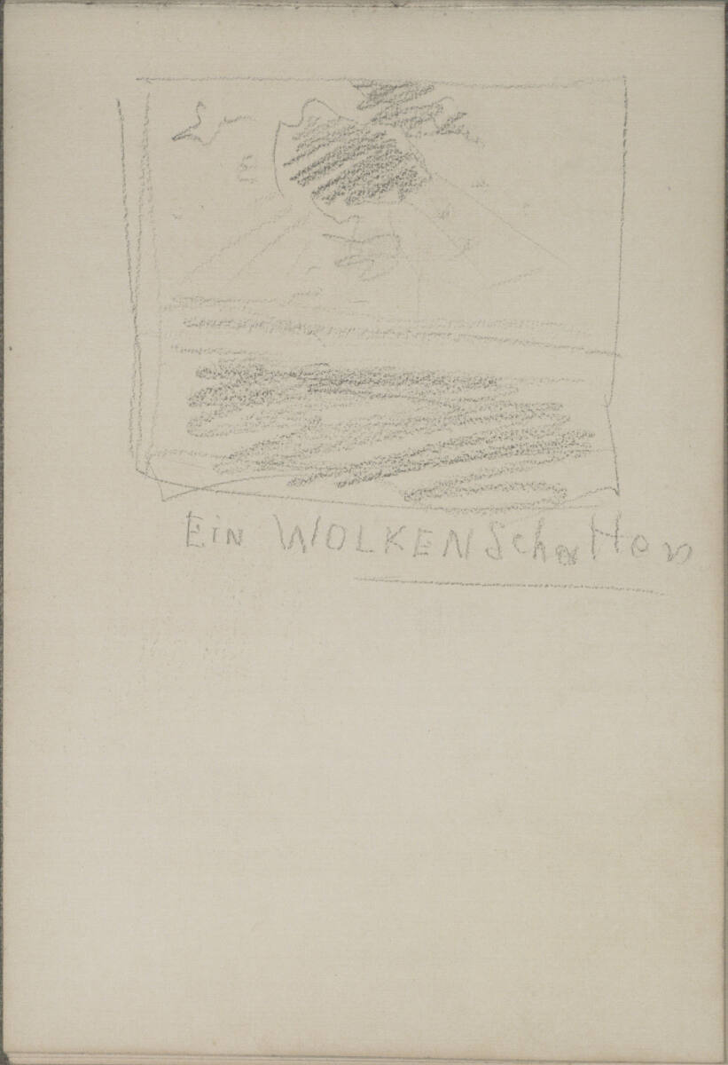 Bildentwurf zu "Ein Wolkenschatten", Ludwig Rösch
