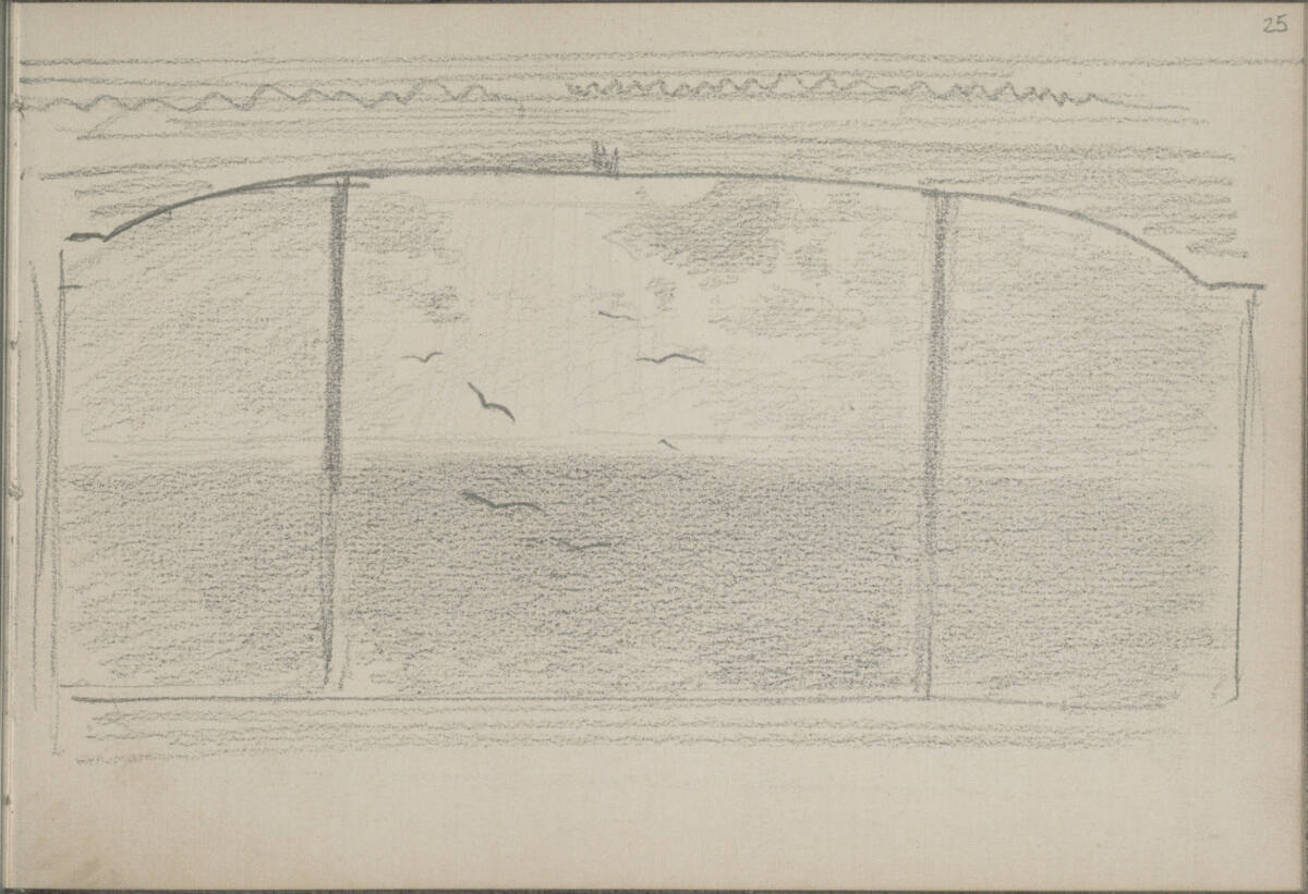 Bildentwurf zu einer Landschaft, Ludwig Rösch