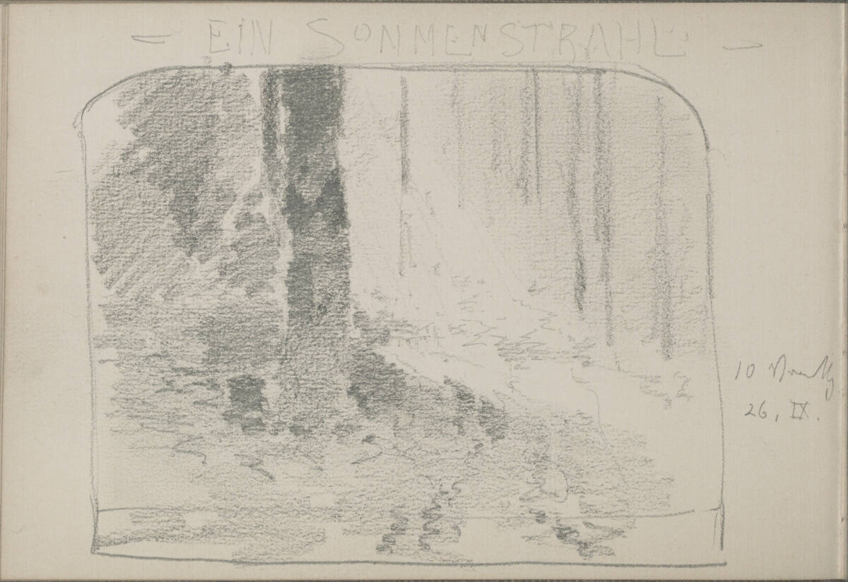 Bildentwurf zu "Ein Sonnenstrahl", Ludwig Rösch