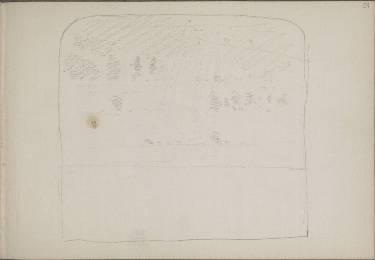 Bildentwurf einer Landschaft, Ludwig Rösch