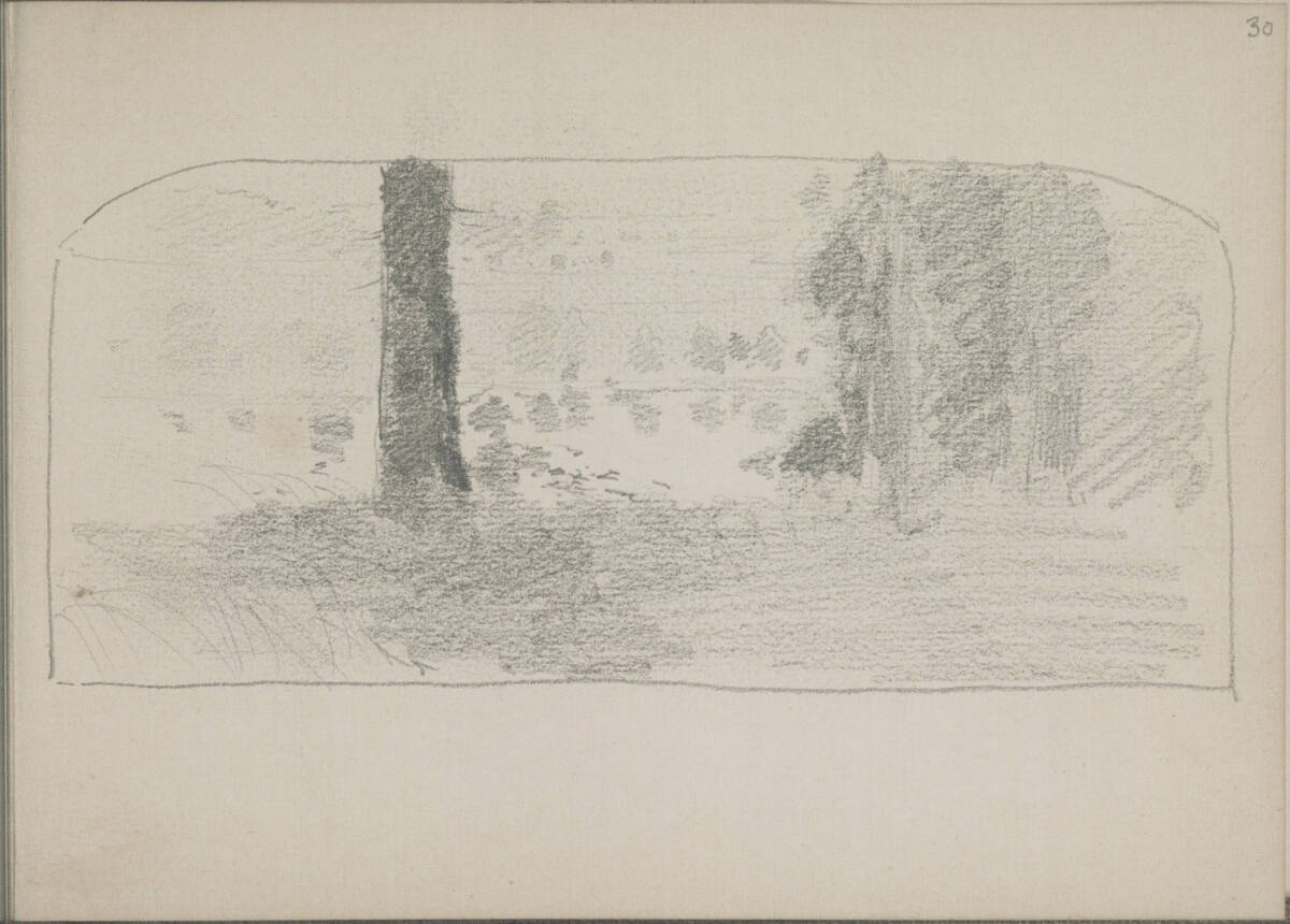 Bildentwurf einer Landschaft, Ludwig Rösch