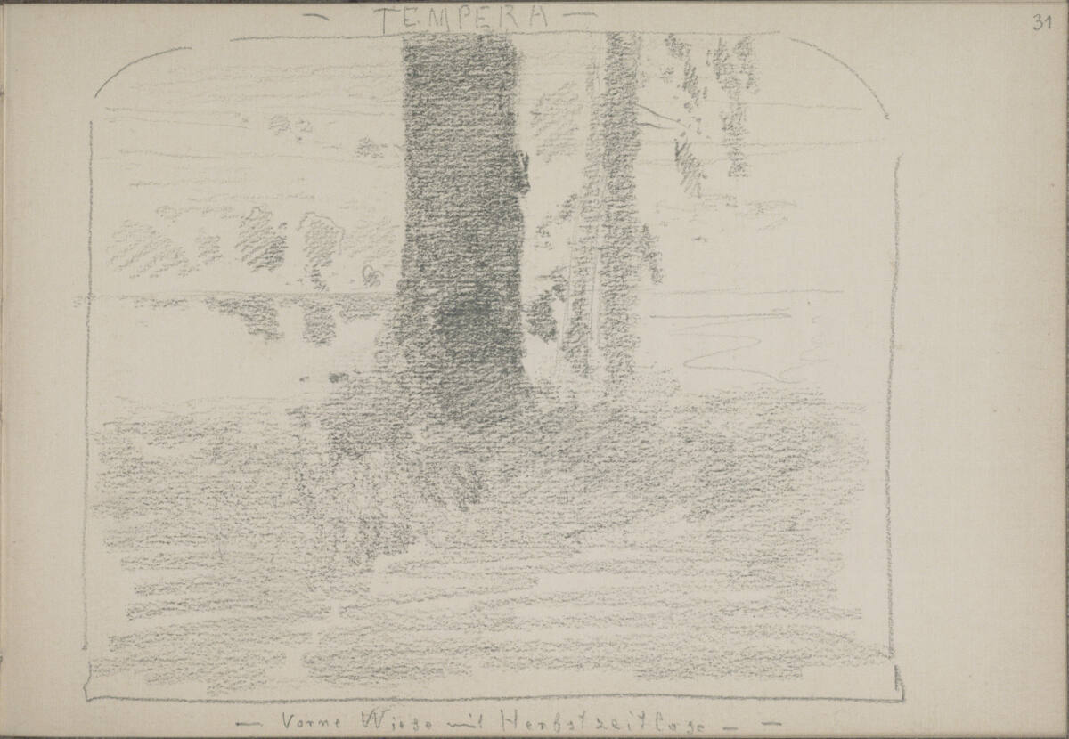 Bildentwurf zu "Tempera", Ludwig Rösch