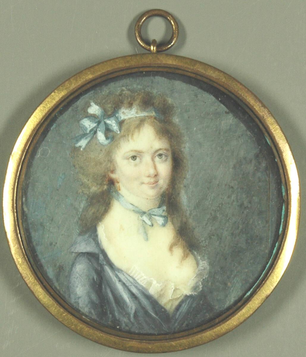 Anonym, Dame mit blauem Haar- und Halsband, Inv. Nr.: 30144