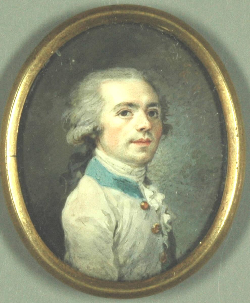 Anonym, General Jumans, in weißer Uniform mit blauem Kragen und Spitzenjabot, Inv. Nr.: 31508