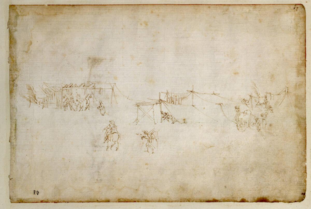 Stefano della Bella, Militärlager mit Zelten, Inv. Nr.: 11274r