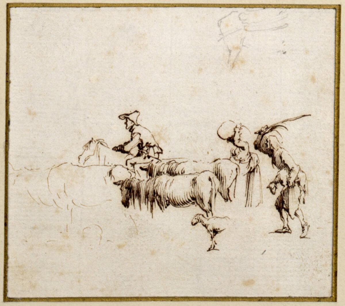Stefano della Bella, Bäuerliche Genreszene, Inv. Nr.: 11279