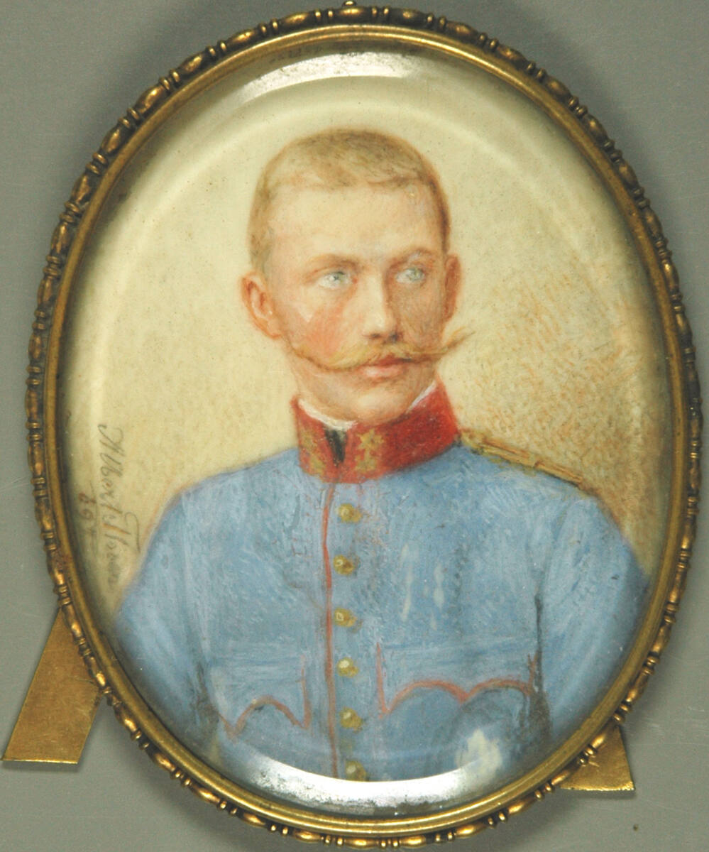 Christian Gellinek, Oberleutnant im k.u.k. Ulanen-Regiment Nr.1, Albert Theer, 1897