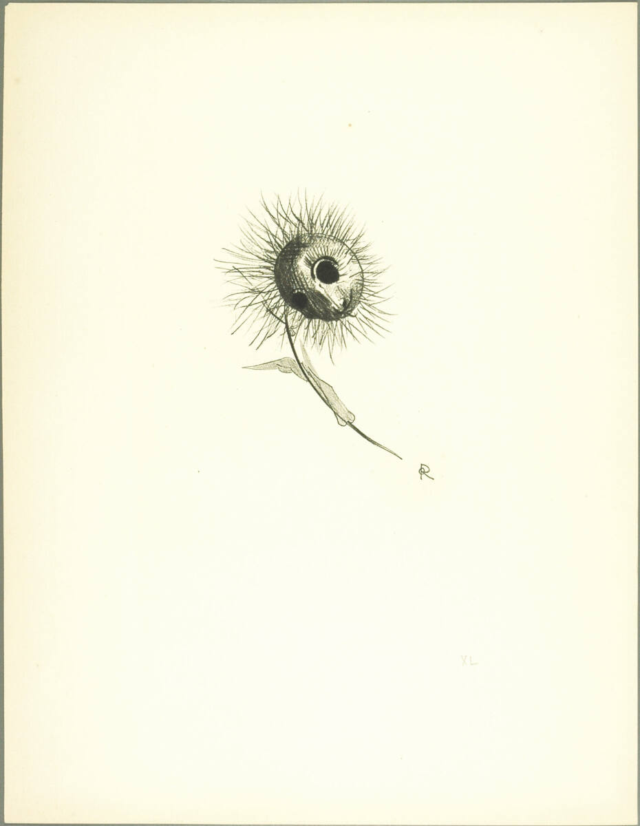 Les Fleurs du Mal; Cul-de-lampe, Odilon Redon, 1890