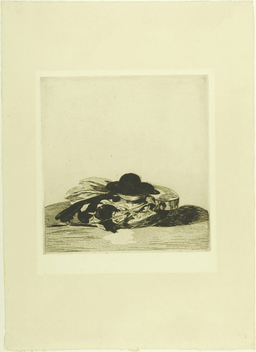 Trente Eaux - fortes originales; Titre - Guitare et chapeau, Paris A.Strölin, 1874–1905