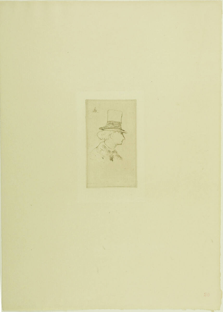 Trente Eaux - fortes originales; Baudelaire de profil, Paris A.Strölin, 1905