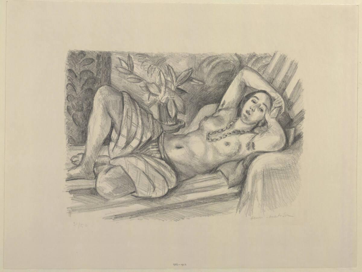 Henri Matisse, Liegendes Mädchen, Inv. Nr.: DG1923/956