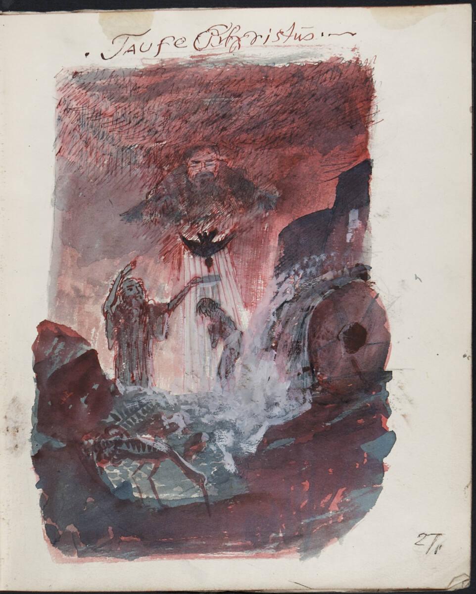 Oskar Laske, "Taufe Christus.", Inv. Nr.: 35007/13/27