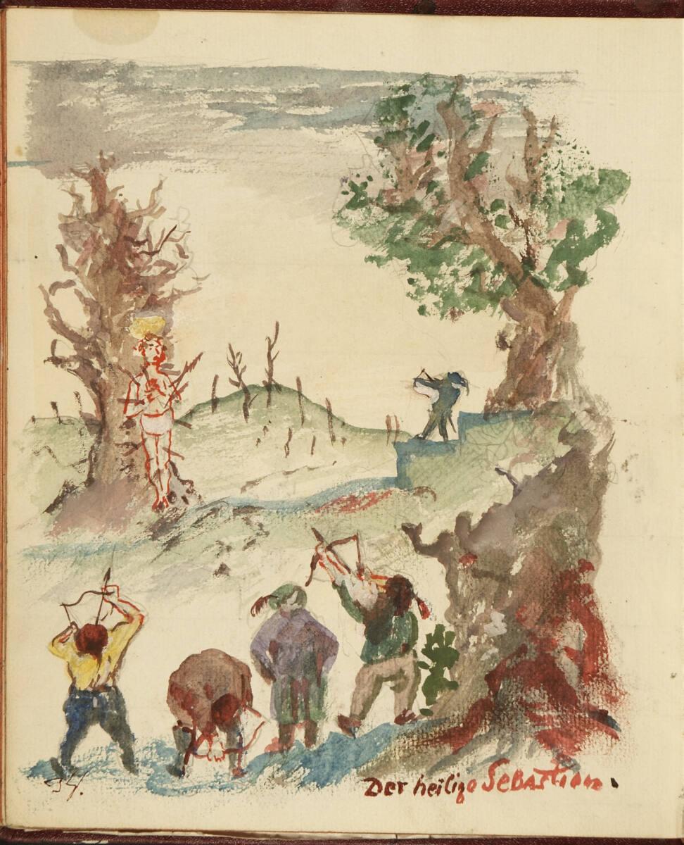 Oskar Laske, "Der heilige Sebastian.", Inv. Nr.: 35007/13/34