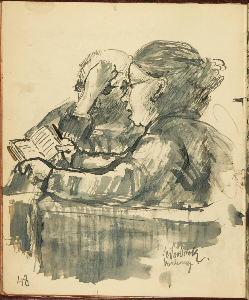 Oskar Laske, "Woodstok Vorlesung", Inv. Nr.: 35007/13/48