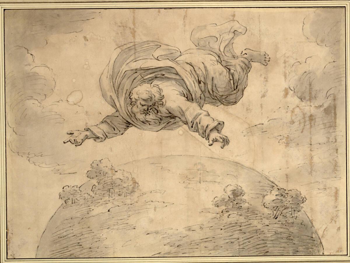 Gott erschafft die Erde, Inv. Nr.: 11334