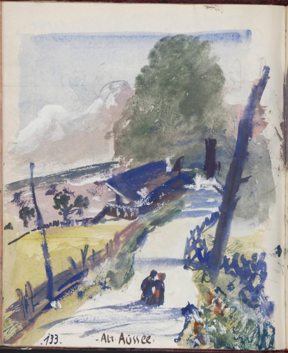 Oskar Laske, "Alt Aussee.", Inv. Nr.: 35007/13/133