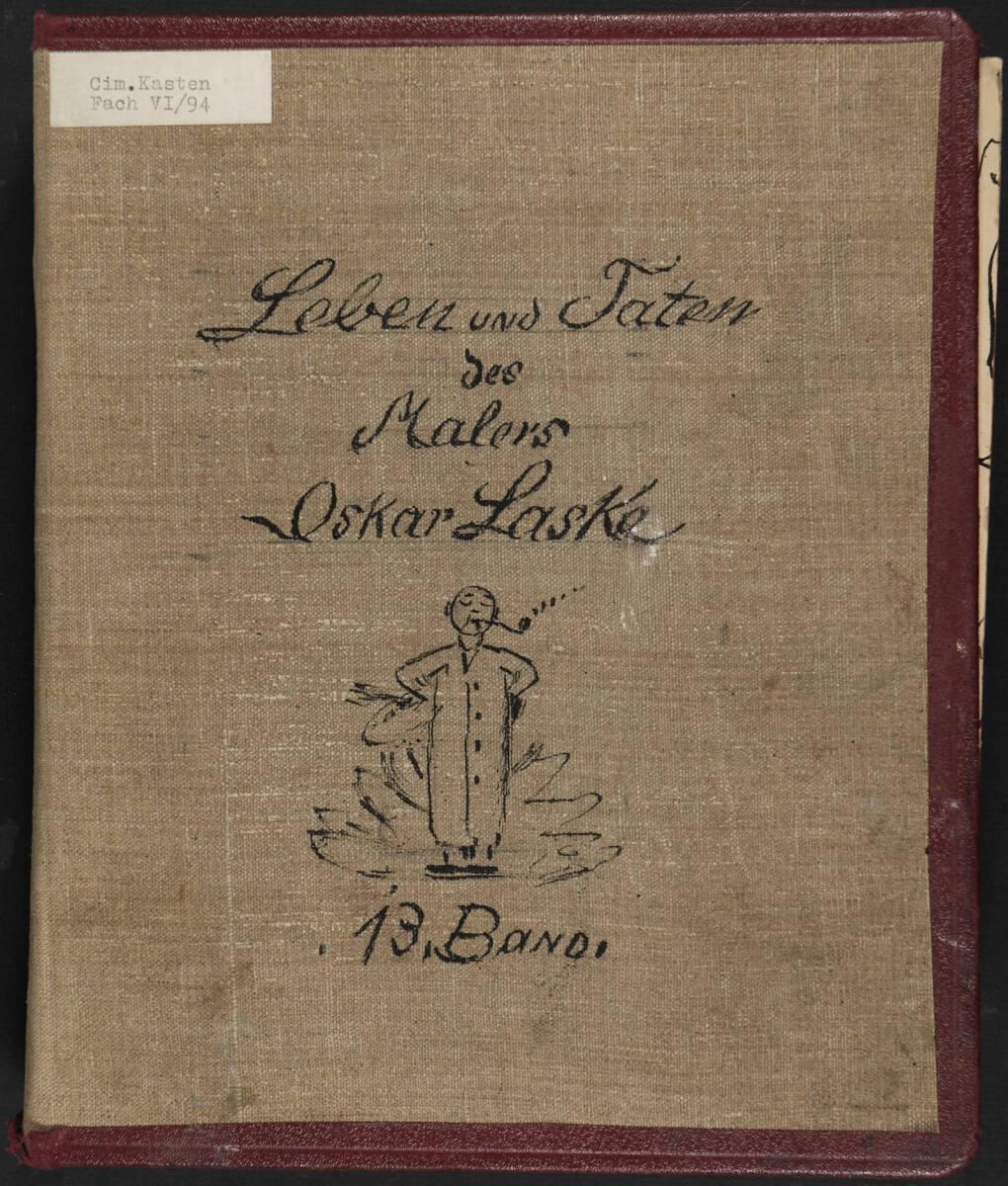 Oskar Laske, Leben und Taten des Malers Oskar Laske, 13. Band, Inv. Nr.: 35007/13/Deckel