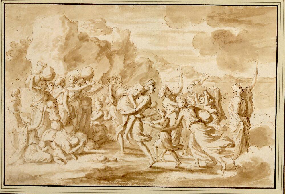 Nicolas Poussin, Der Durchzug der Israeliten durch das Rote Meer, Inv. Nr.: 11414