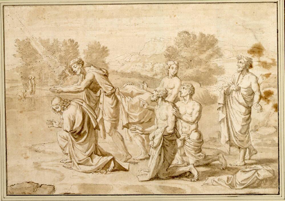 Jean Dughet, Pierre Lemaire, Die Taufe Christi, Inv. Nr.: 11416