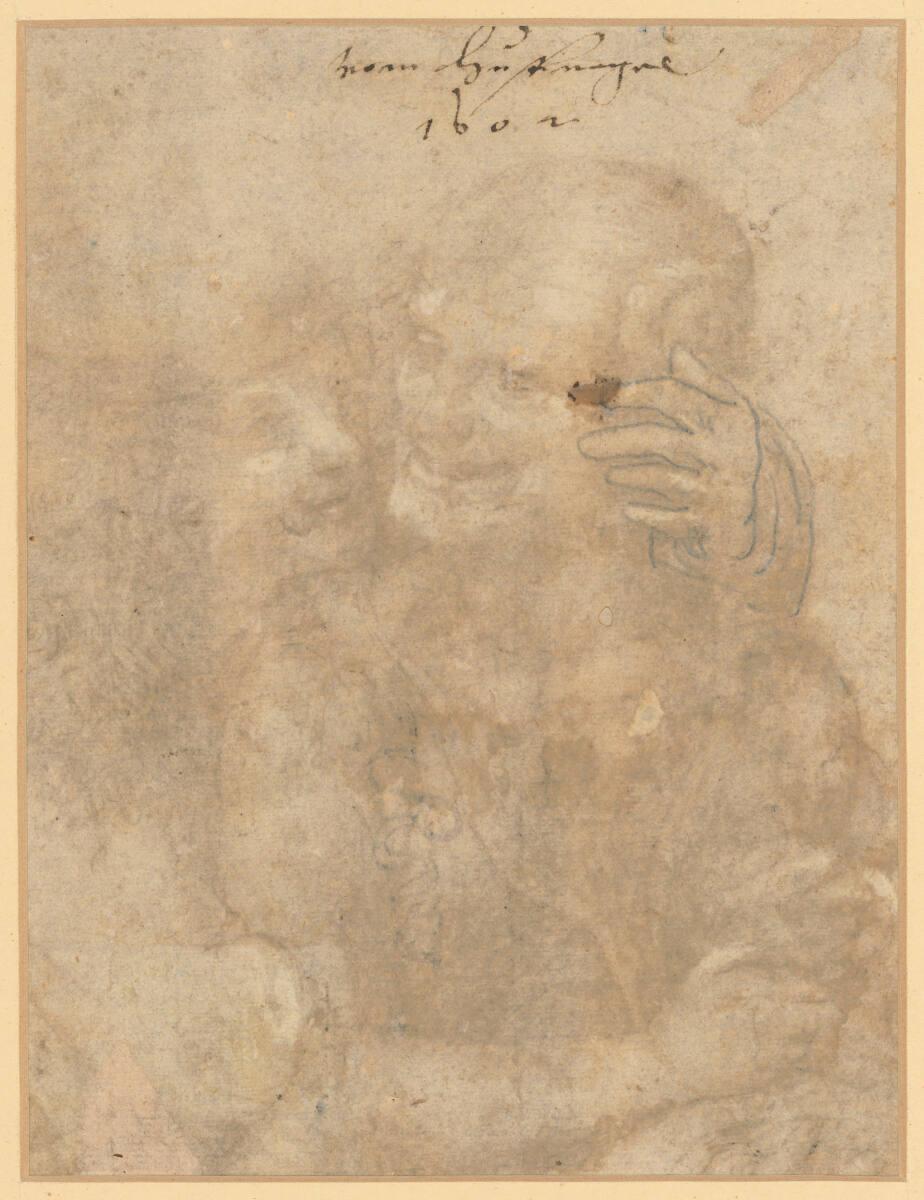 Jacob Hoefnagel, Junger Mann umarmt eine alte Frau, Inv. Nr.: 60v