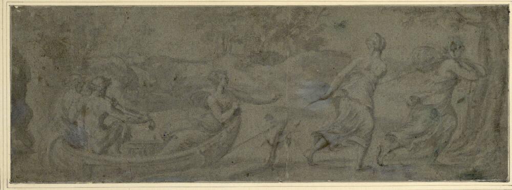 Jean Dubois, Ambroise Dubois, Mythologische Szene an einem Fluss, Inv. Nr.: 11428
