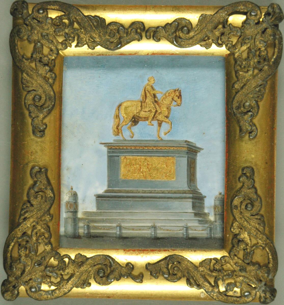 Anonym, Miniaturist, Das Reiterstandbild Josef II., Wien, Inv. Nr.: 41291