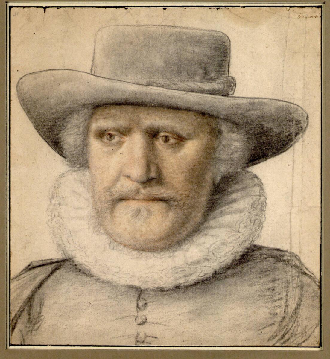 Nicolas Lagneau, Bildnis eines älteren Mannes mit Hut und Halskrause, en Face, Inv. Nr.: 11491
