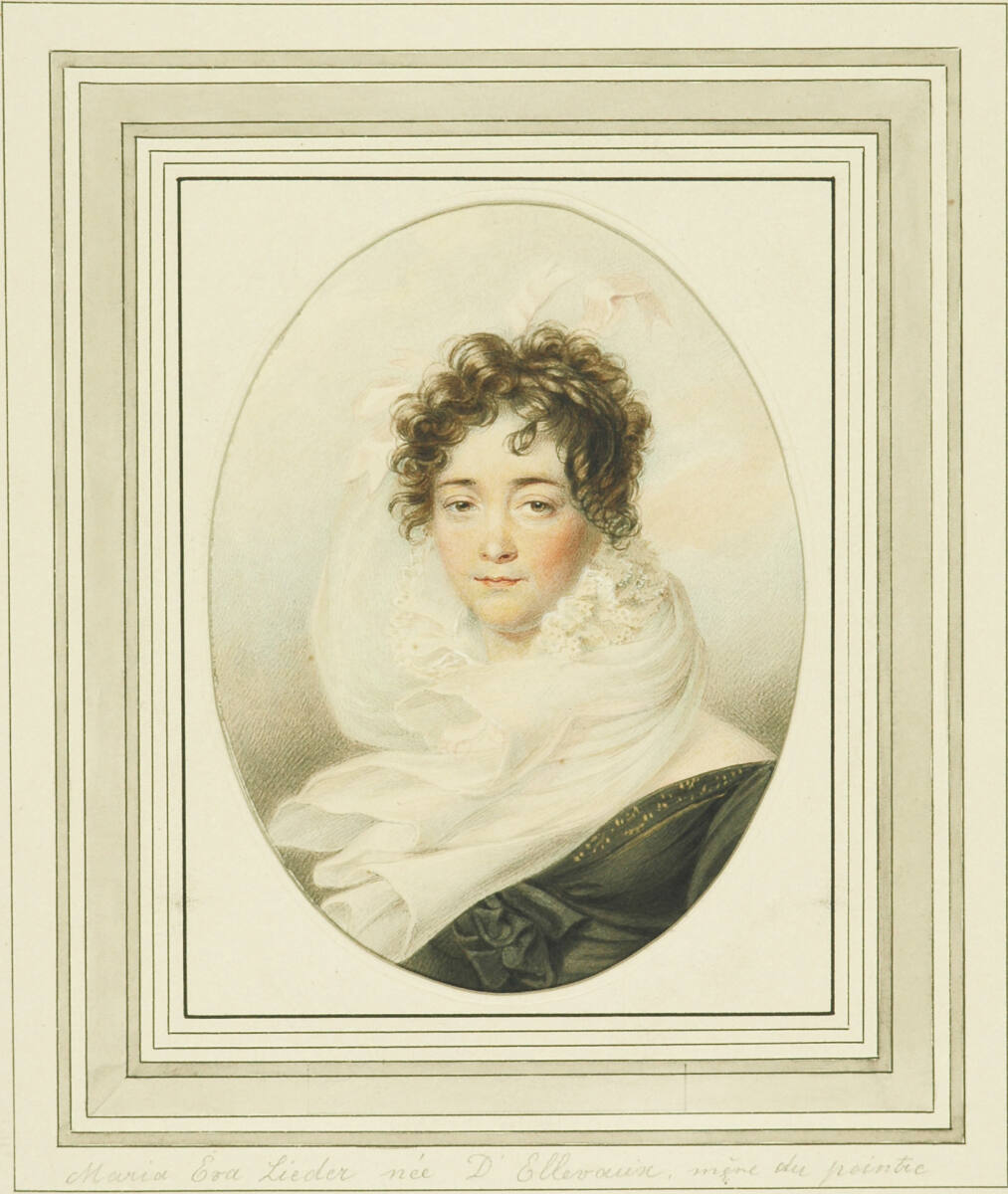 Maria Eva Lieder D'Elleveux; Gemahlin des Historienmalers Lieder, Friedrich Lieder