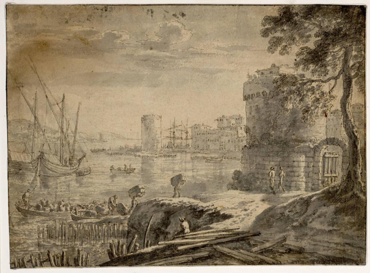 Israël Silvestre, Hafenansicht, Inv. Nr.: 11537