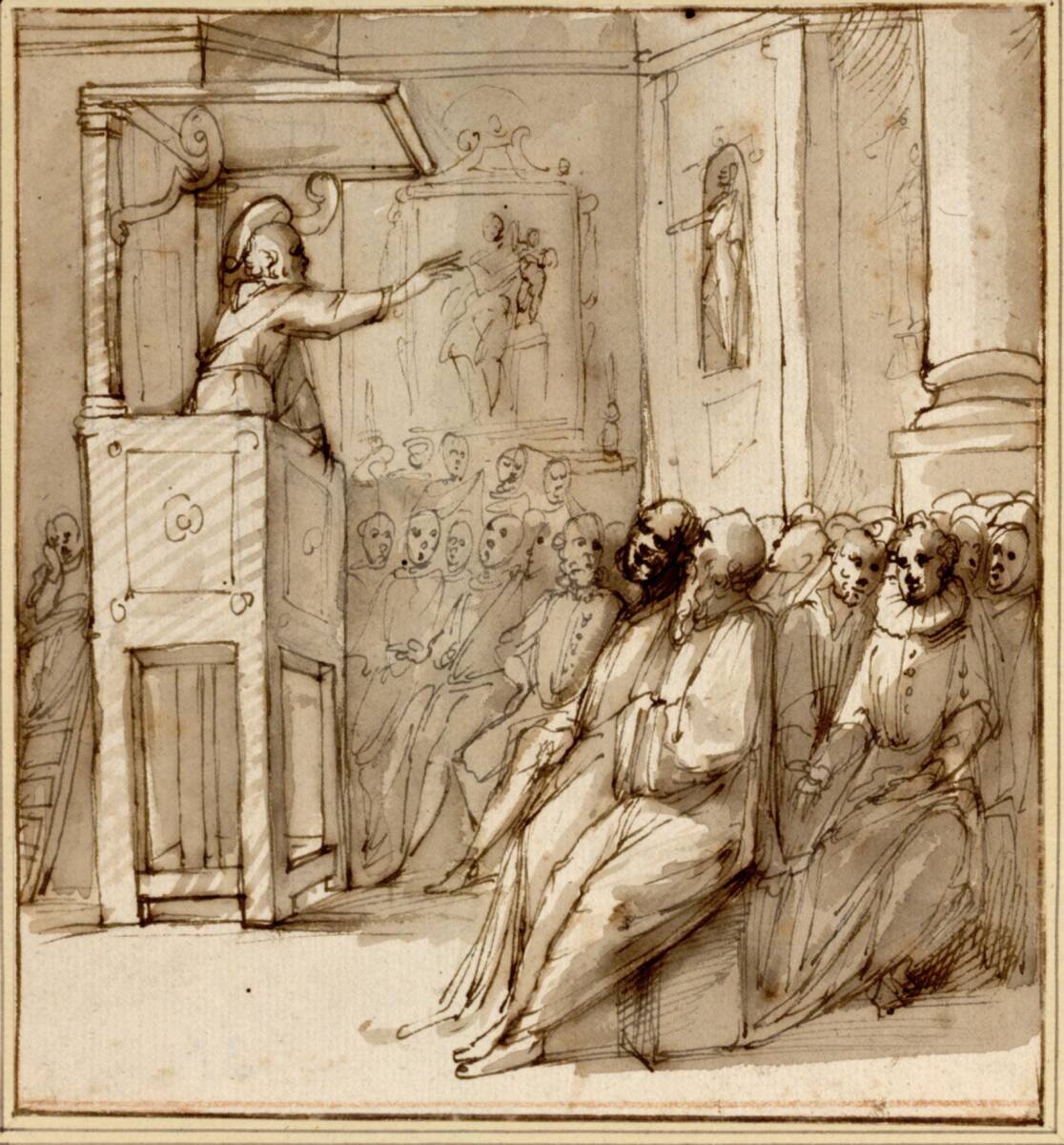 Predigt des heiligen Franziskus, Domenico Passignano