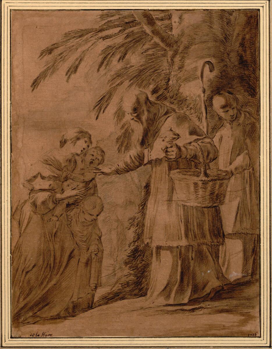 Laurent de La Hyre, Die Mildtätigkeit des heiligen Norbert, Inv. Nr.: 11565