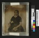 Anonym, Bildnis einer Dame im dunklen Kleid mit aufwendiger Zöpfchenfrisur, Inv. Nr.: FotoGLV20…
