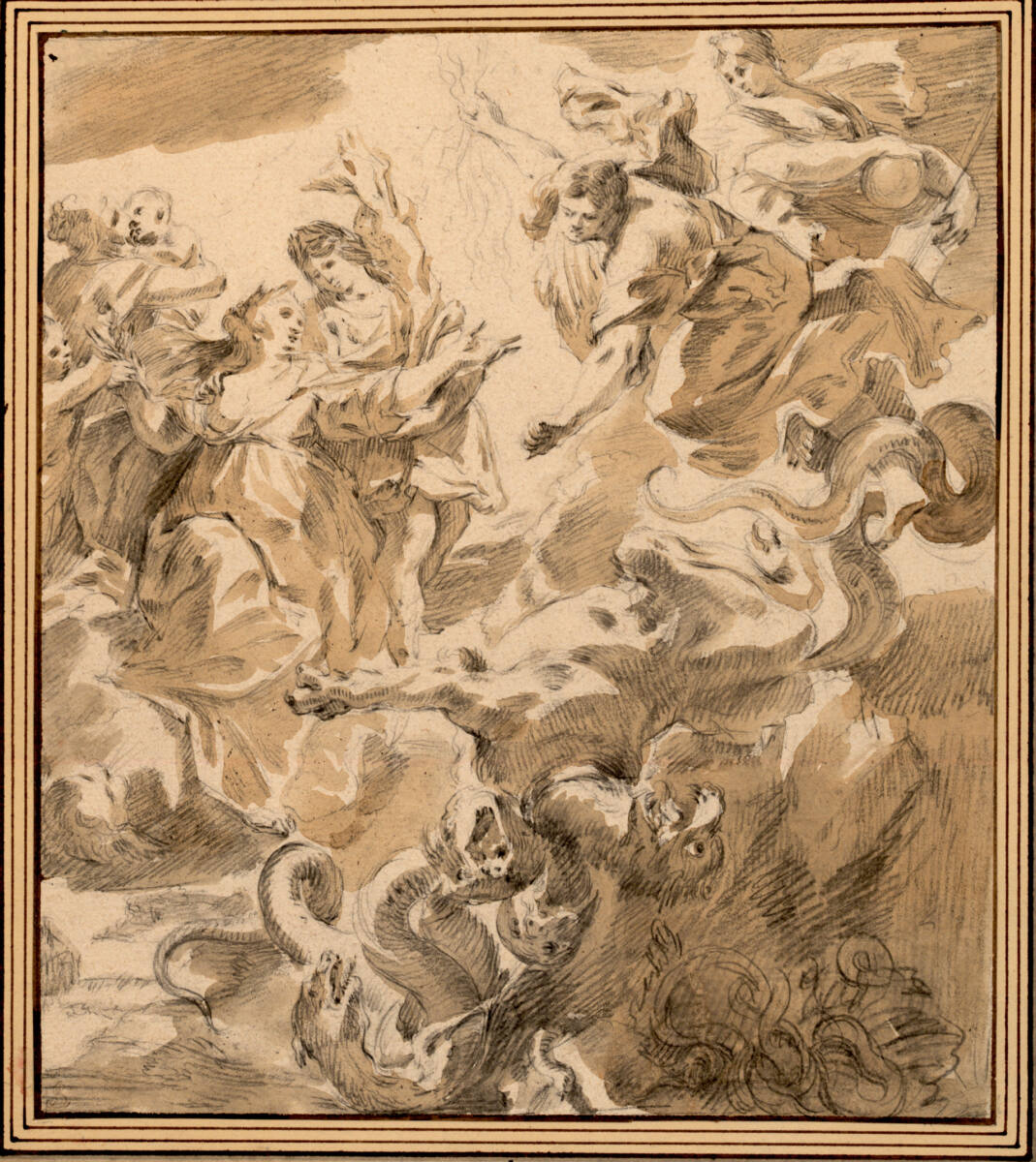 Versöhnung der Maria von Medici mit ihrem Sohn (aus der Serie der Geschichte der Regentin Maria von Medici nach Rubens), Laurent de La Hyre