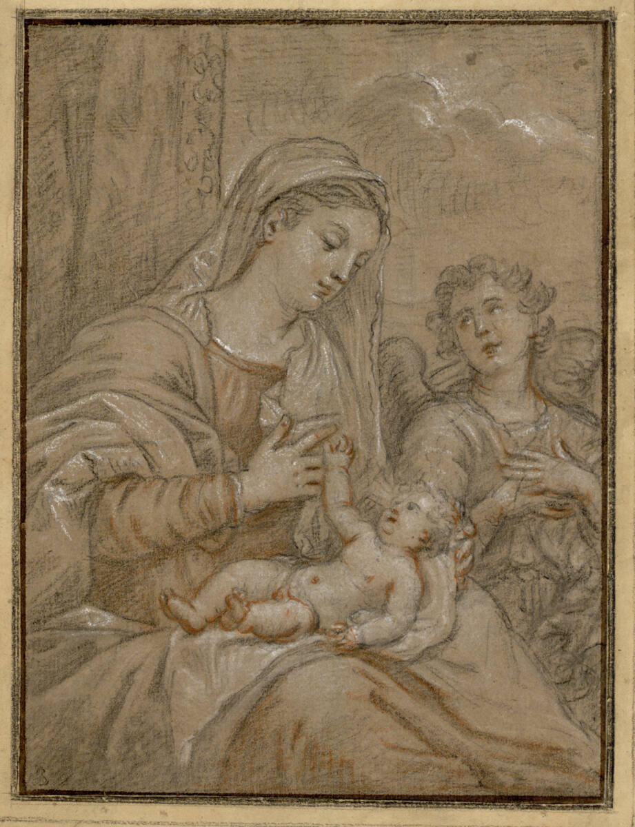 Maria mit Kind und Engel, Pierre Mignard I