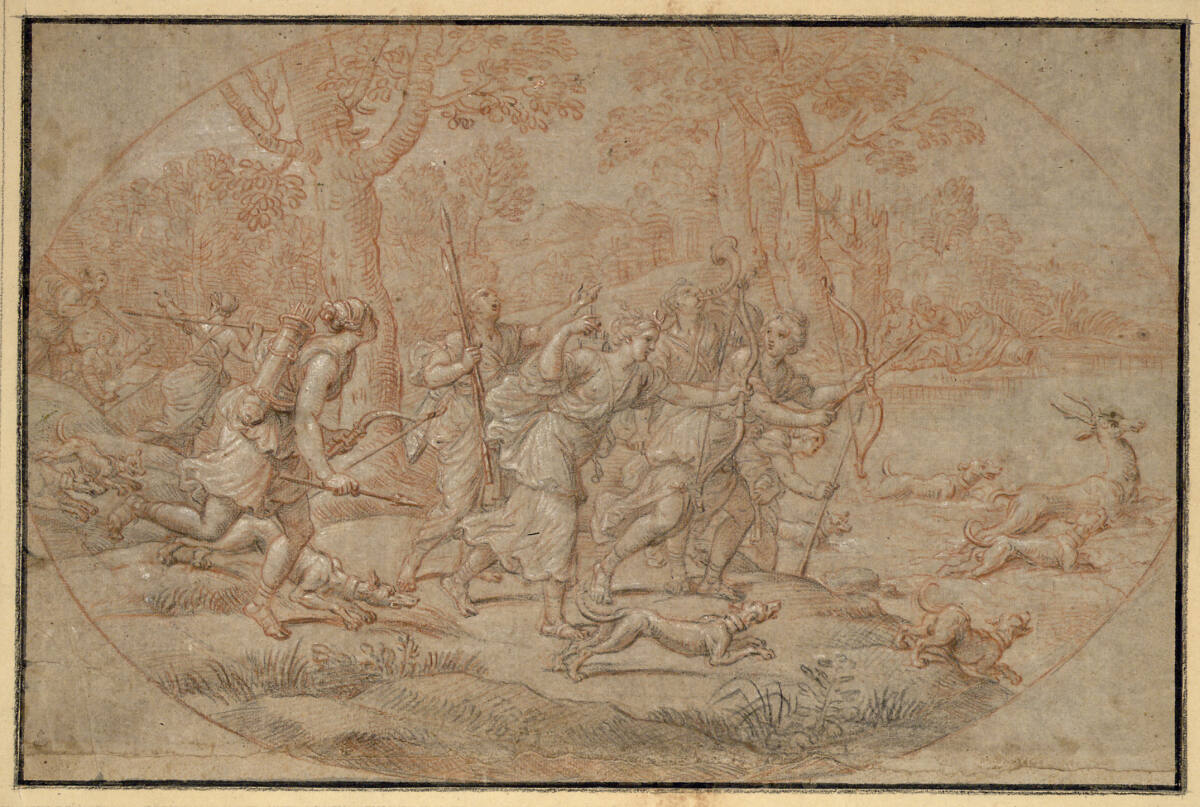 Diana und ihr Gefolge auf der Jagd, Pierre Mignard I