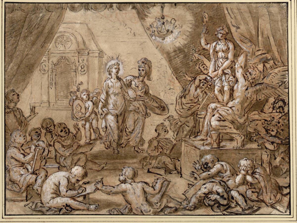 Pierre Mignard, Allegorie des Todes eines Künstlers, Inv. Nr.: 11613
